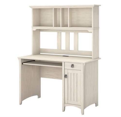 Salinas Study Desk With Hutch Only 285, White Desk With Bookcase Hutch