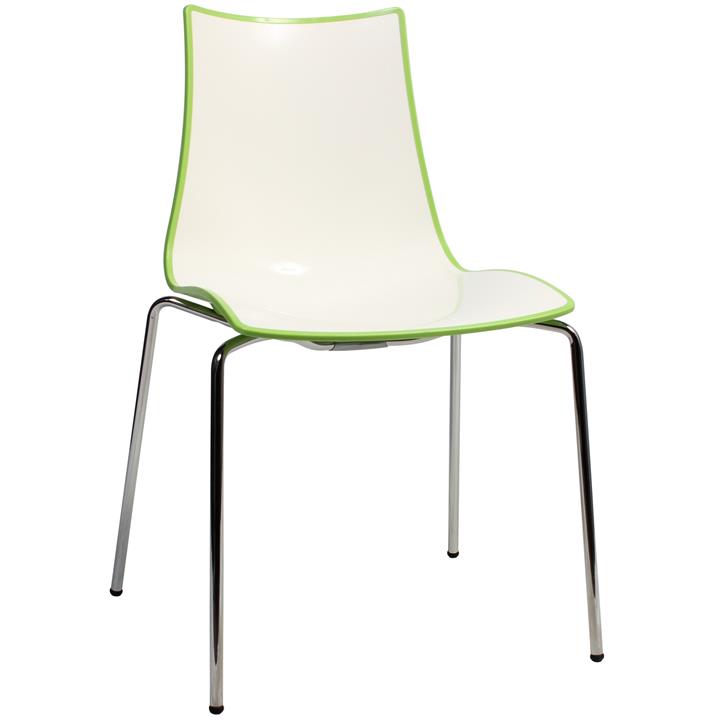 Zebra Bicolore Italian Made Commercial Grade Dining Chair Metal Leg Picture Of Zebra Bicolore Italian Made Commercial Grade Dining Chair Metal Leg Green